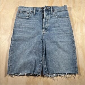 Madewell High Rise Long Shorts size 27